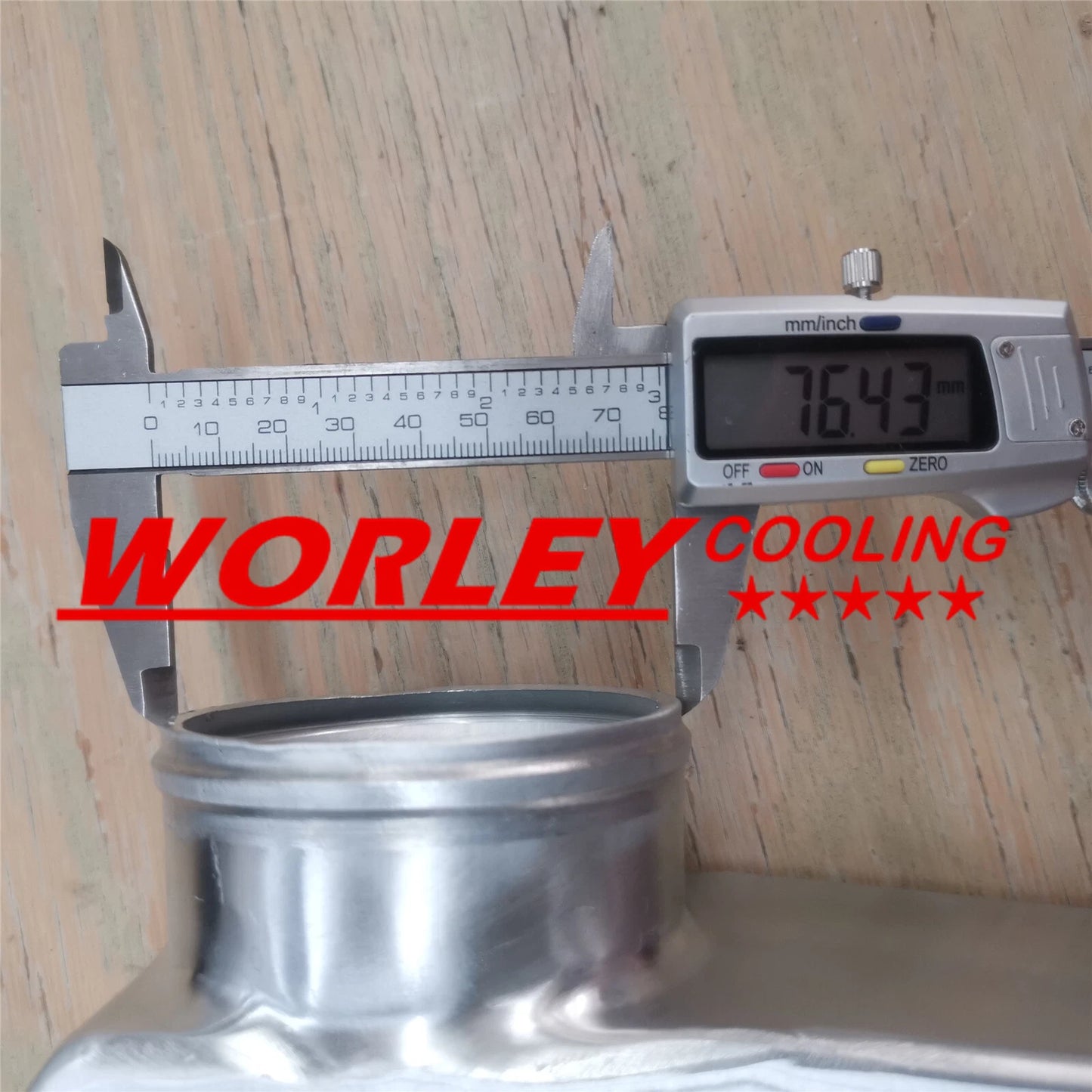 450x300x70mm Universal Intercooler with 76mm Piping & Hose