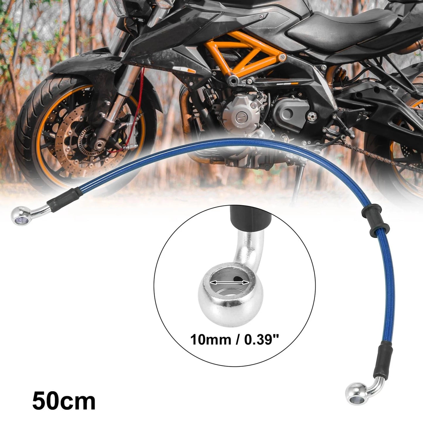 Brake Clutch Oil Hose Line 50cm for Universal Motorcycle