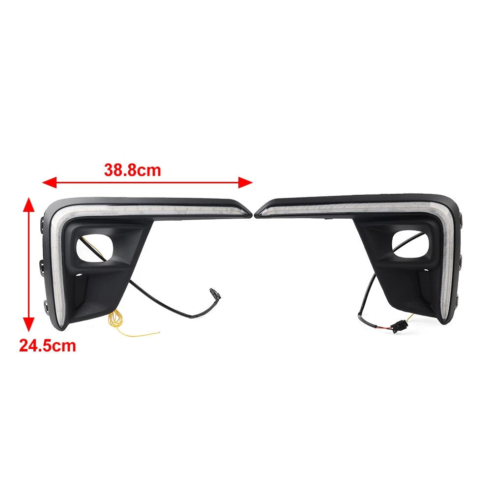 Black Fog Light Turn Signal Pair for Honda BR-V (2022-2023)