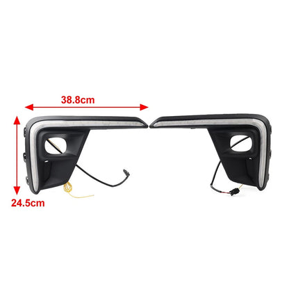 Black Fog Light Turn Signal Pair for Honda BR-V (2022-2023)