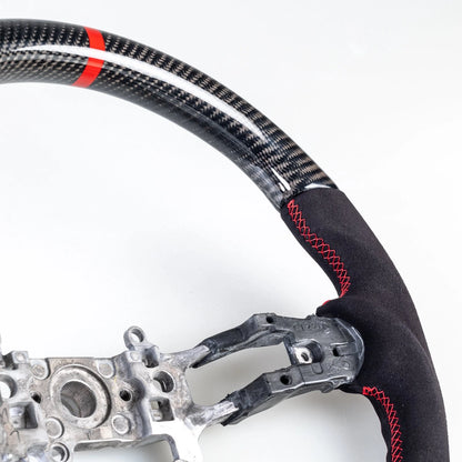Carbon Flat Bottom Suede Steering Wheel for Honda Civic (2022-2024)