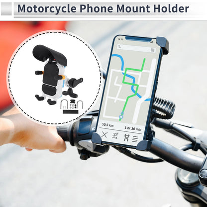 Motorcycle Phone Mount Holder for Handlebar Mount 4.7–7.2 Inches Nylon