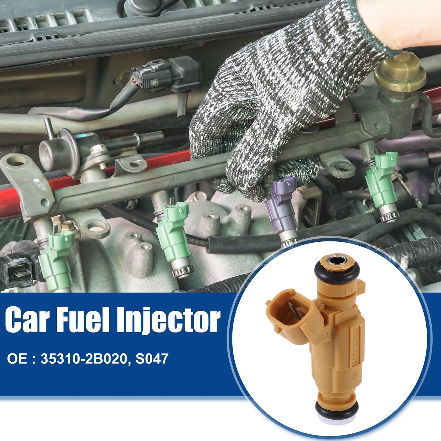 4 x Fuel Injector Nozzle for Kia Rio III UB 1.4L CVVT (2011-2018)