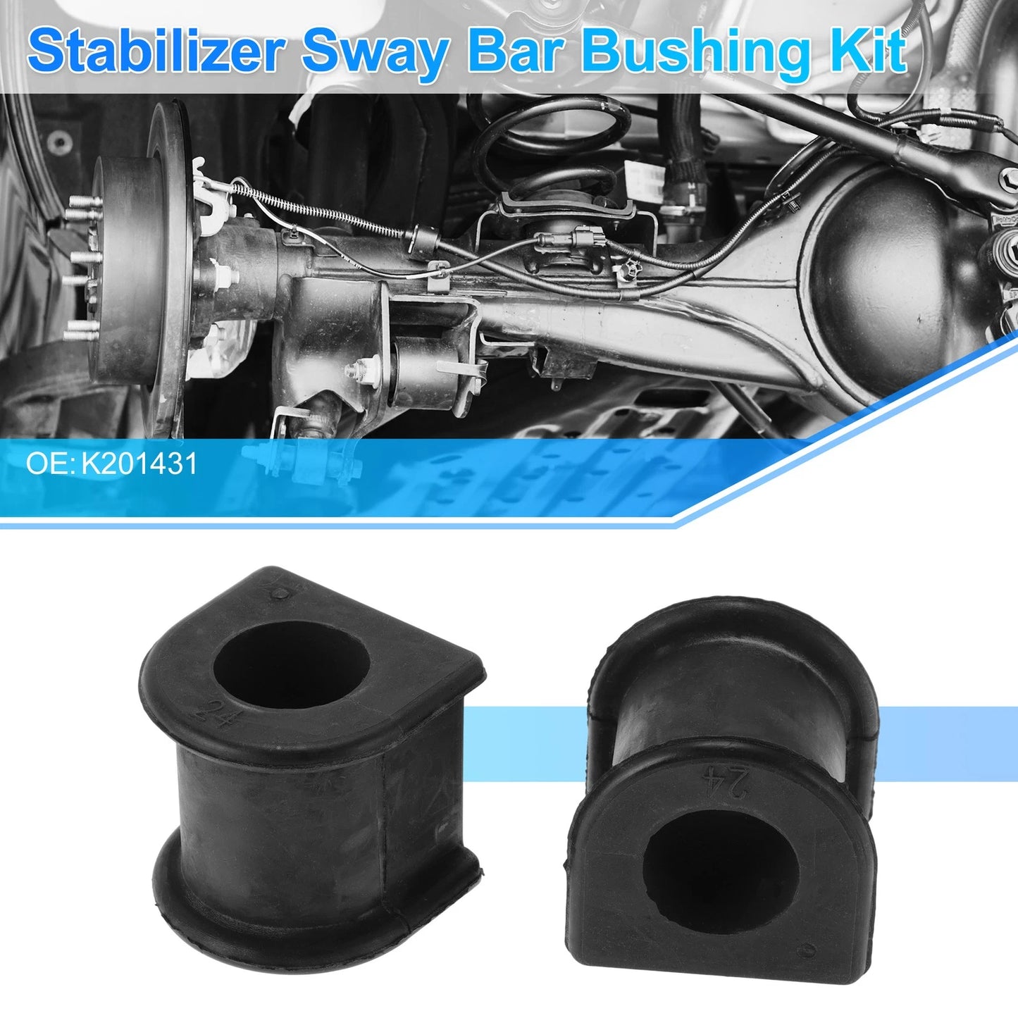 Stabilizer Sway Bar Bushing Black for TOYOTA RAV4 (2001–2005)