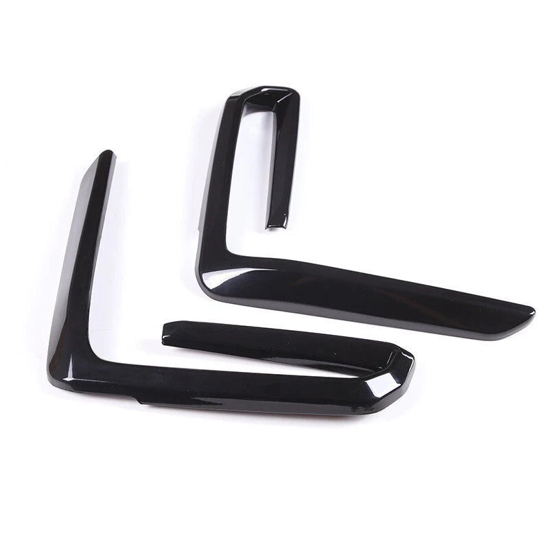 2 x Glossy Black ABS Front Fog Light Lamp Cover Trim for BMW X5 G05 (2019–2023)
