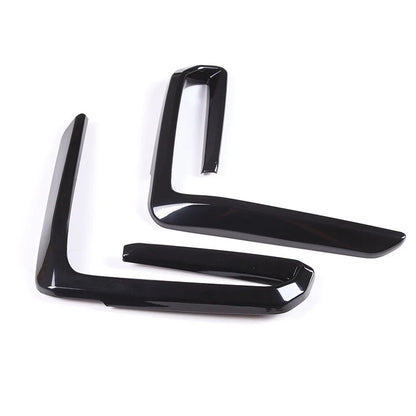 2 x Glossy Black ABS Front Fog Light Lamp Cover Trim for BMW X5 G05 (2019–2023)
