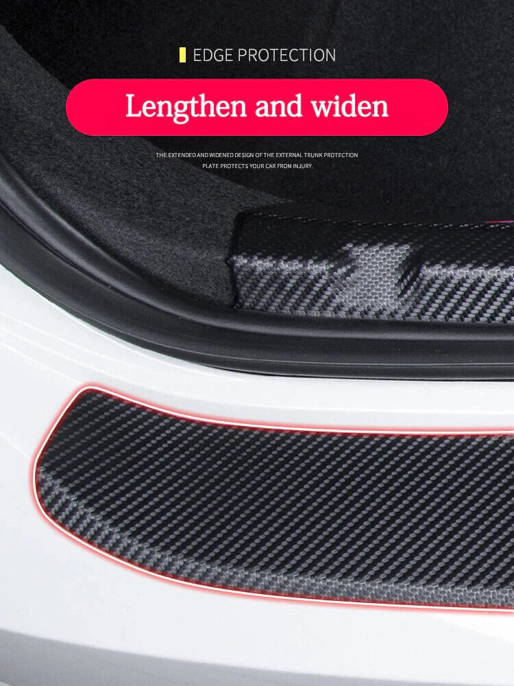 PU Leather Rear Bumper Sill Protector Plate Cover for Honda Civic (2013–2022)