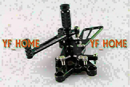 Adjustable Rearsets Foot Pegs for Yamaha YZF R6 2006-2010 (2 x Black)