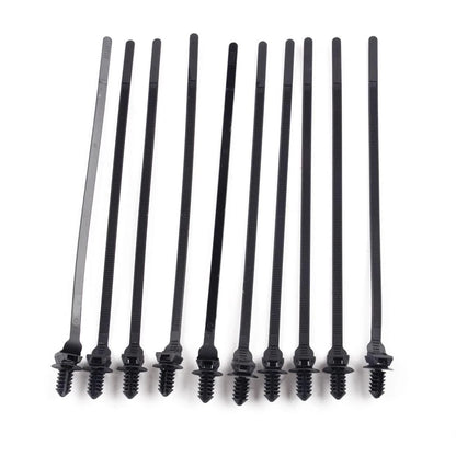 50pcs Push Clips Zip Straps Cable Fasteners for Various Makes & Models