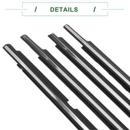 4 x Weatherstrip Window Seal for Toyota Corolla (2001-2008)