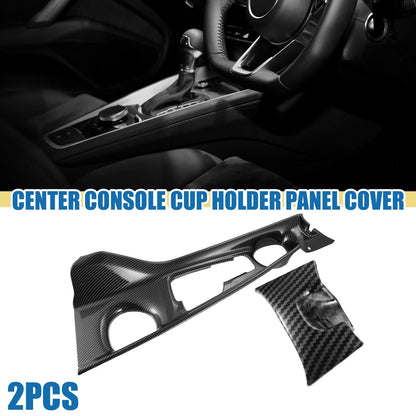 Center Console Cup Holder Cover Trim for Toyota CHR (2017-2021) Black