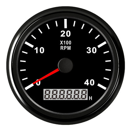 85MM Diesel Engine Tachometer Gauge with 16mm RPM Sensor for Car Boat