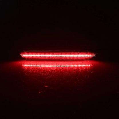 Rear Smoked & Red LED Bumper Side Marker Lights for 2015-2023 Ford Mustang