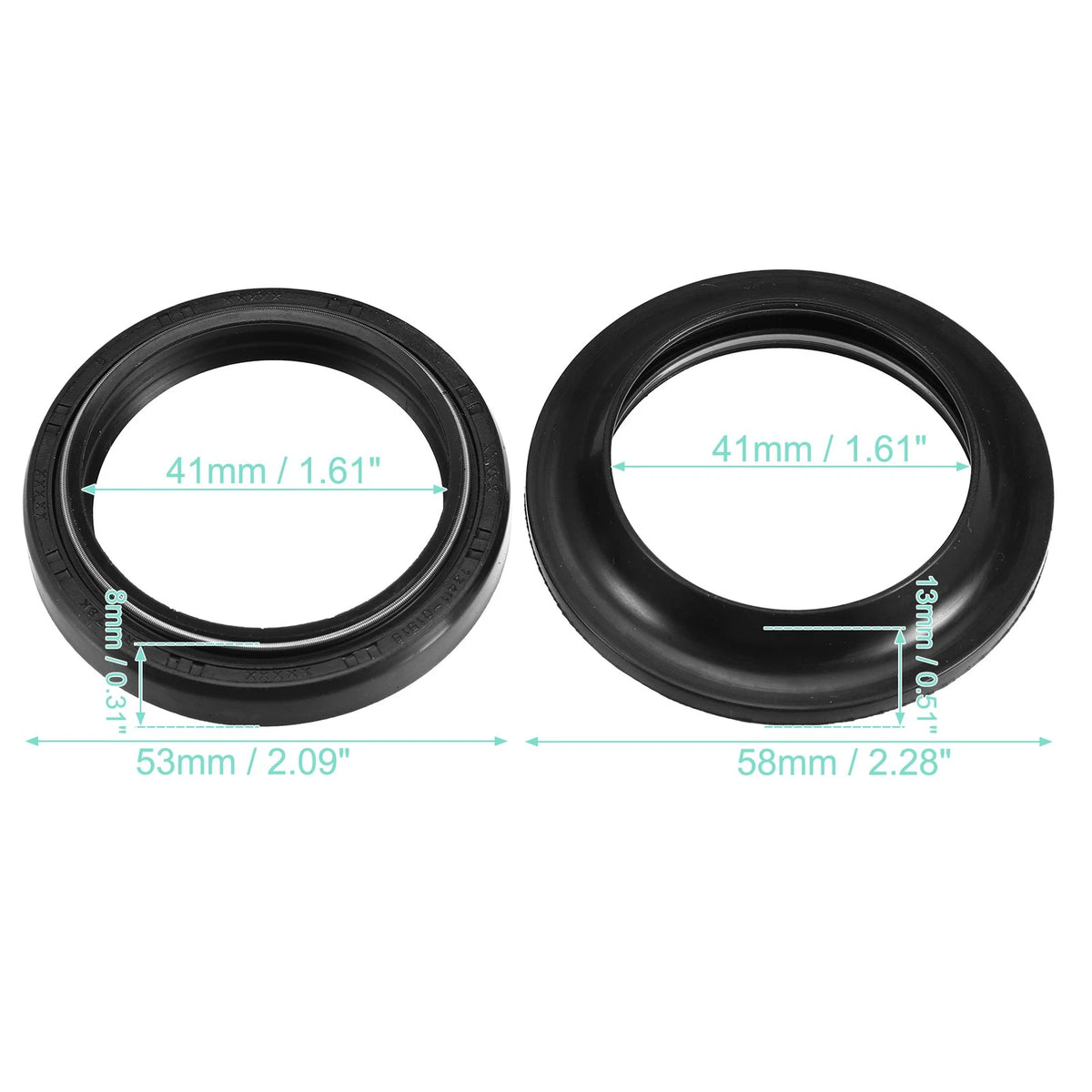 41mm Front Fork Oil Seal Dust Seal for Kawasaki ZXR250