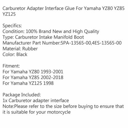 Intake Manifold Set for Yamaha YZ80 (1993-2001), YZ85 (2002-2018), YZ125 (F3)