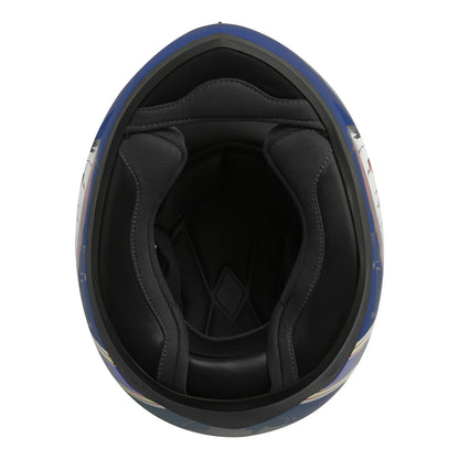 Youth Full Face Motorcycle Helmet for Kids - Shark Blue Yellow Gray (M-XXL)
