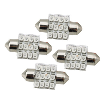 13Pc T10 31mm Red SMD LED Bulbs for Car Instrument Panel Dash Light