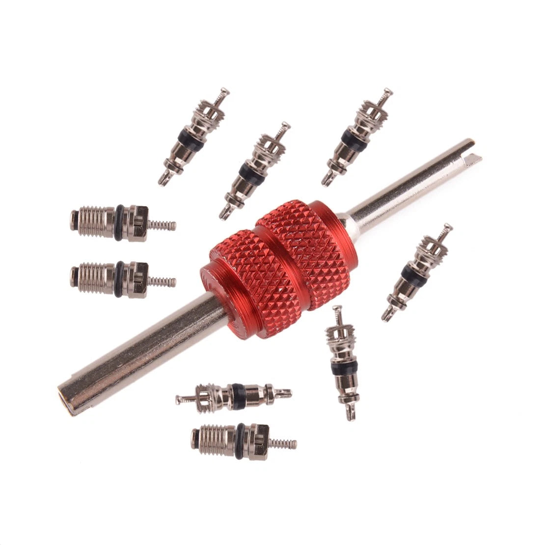 AC R134A R12 Valve Core Remover Installer Tool Set for Car HVAC Systems