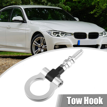 Front Tow Hook for BMW 325i 335i - Silver Tone (2006-2013)