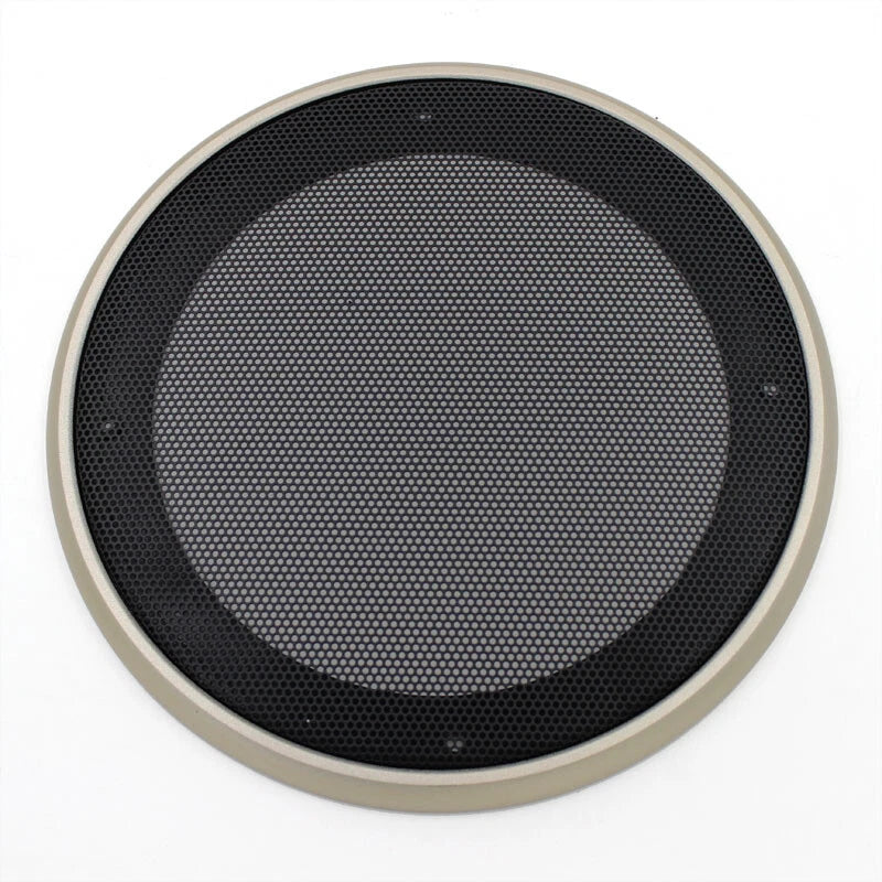 2x 5.5" Gold Frame Mount Speaker Cover Shell Mask Grille Decorative Circle