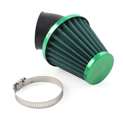 48mm Air Intake Filter Cleaner for Green Rubber Bend Inlet - Stainless Steel Mesh