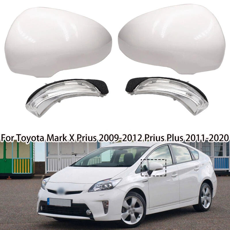 Rearview Mirror Light Signal Lamp Cover for Toyota Mark X Prius V (2012-2023)