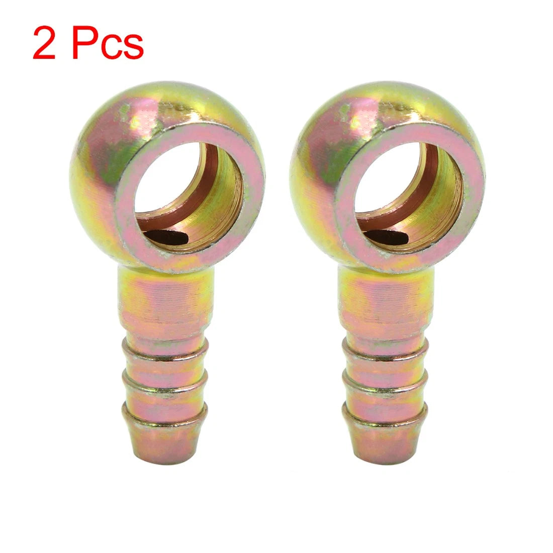 8mm ID Hose Barb 12mm Banjo Fitting Fuel Line Adapter 2 x for Motorcycle Car