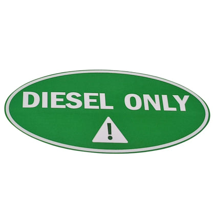 Diesel Only Round Sticker Decal for Gasoline Truck Label Vinyl Car