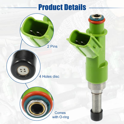 4 x Fuel Injector Nozzle for Toyota Hilux Vigo, Land Cruiser (2005-2015)