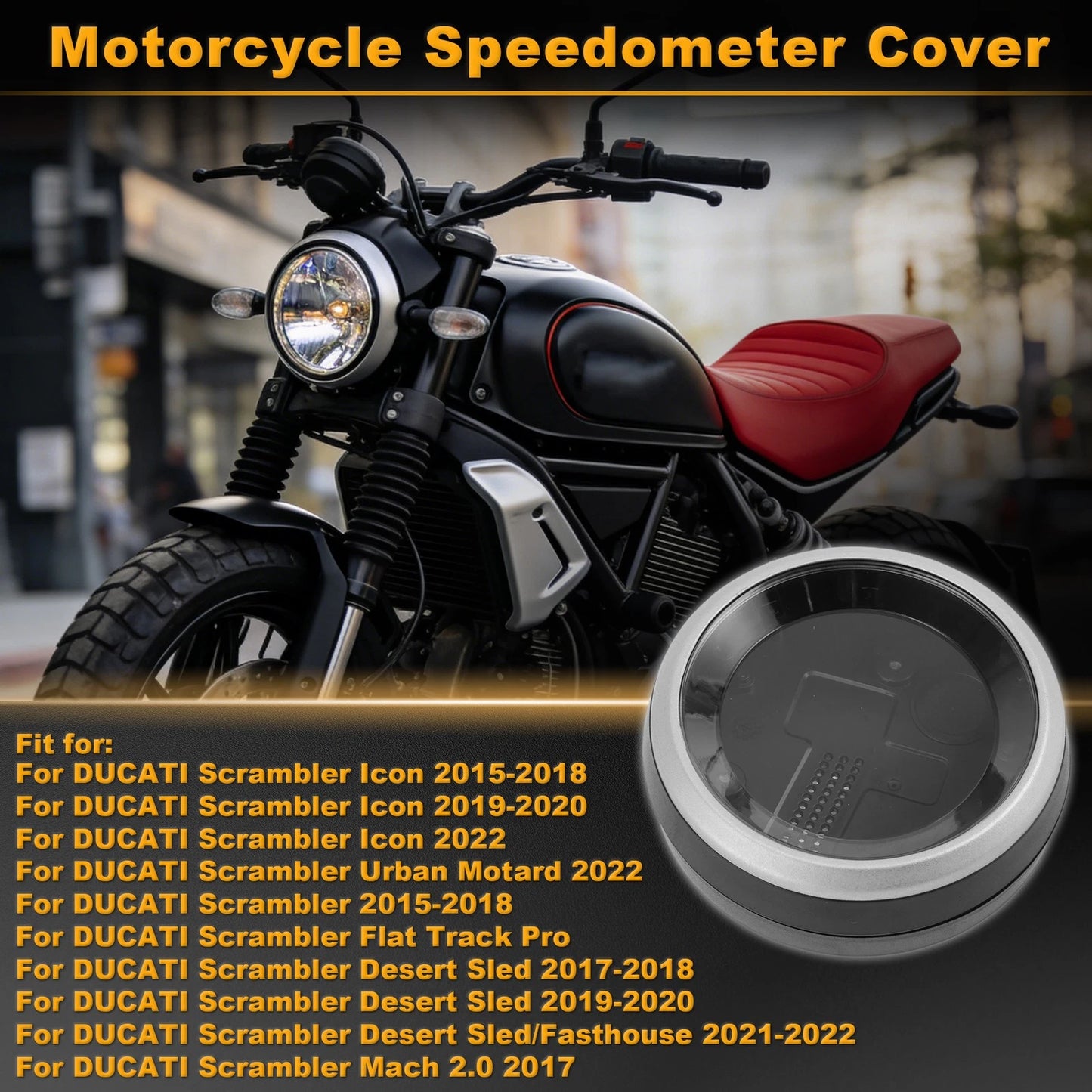 Speedometer Gauge Cover Plastic for DUCATI Scrambler Icon (2015–2018)