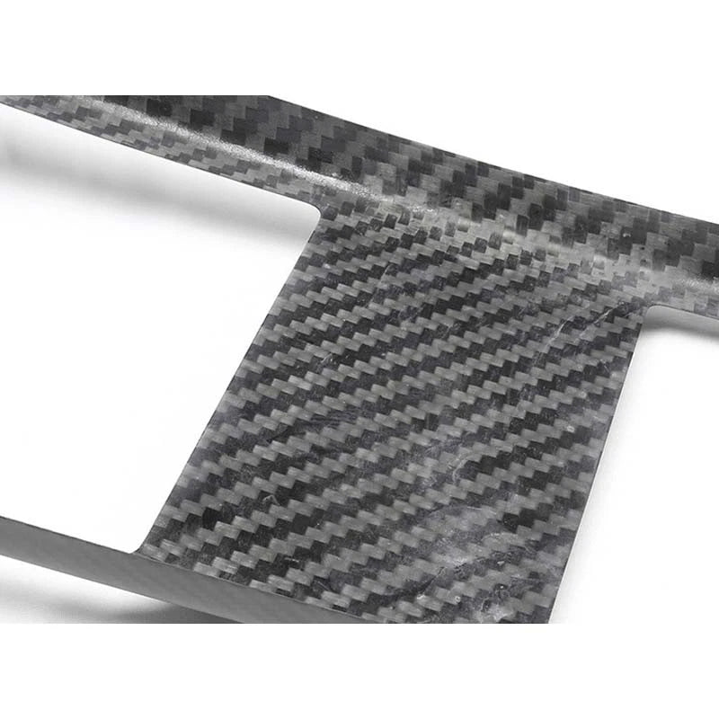 100% Carbon Fiber Console Cup Panel Cover Trim Matte for Tesla Model S X 2021+