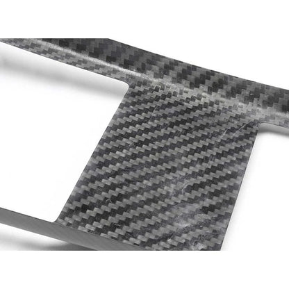 100% Carbon Fiber Console Cup Panel Cover Trim Matte for Tesla Model S X 2021+