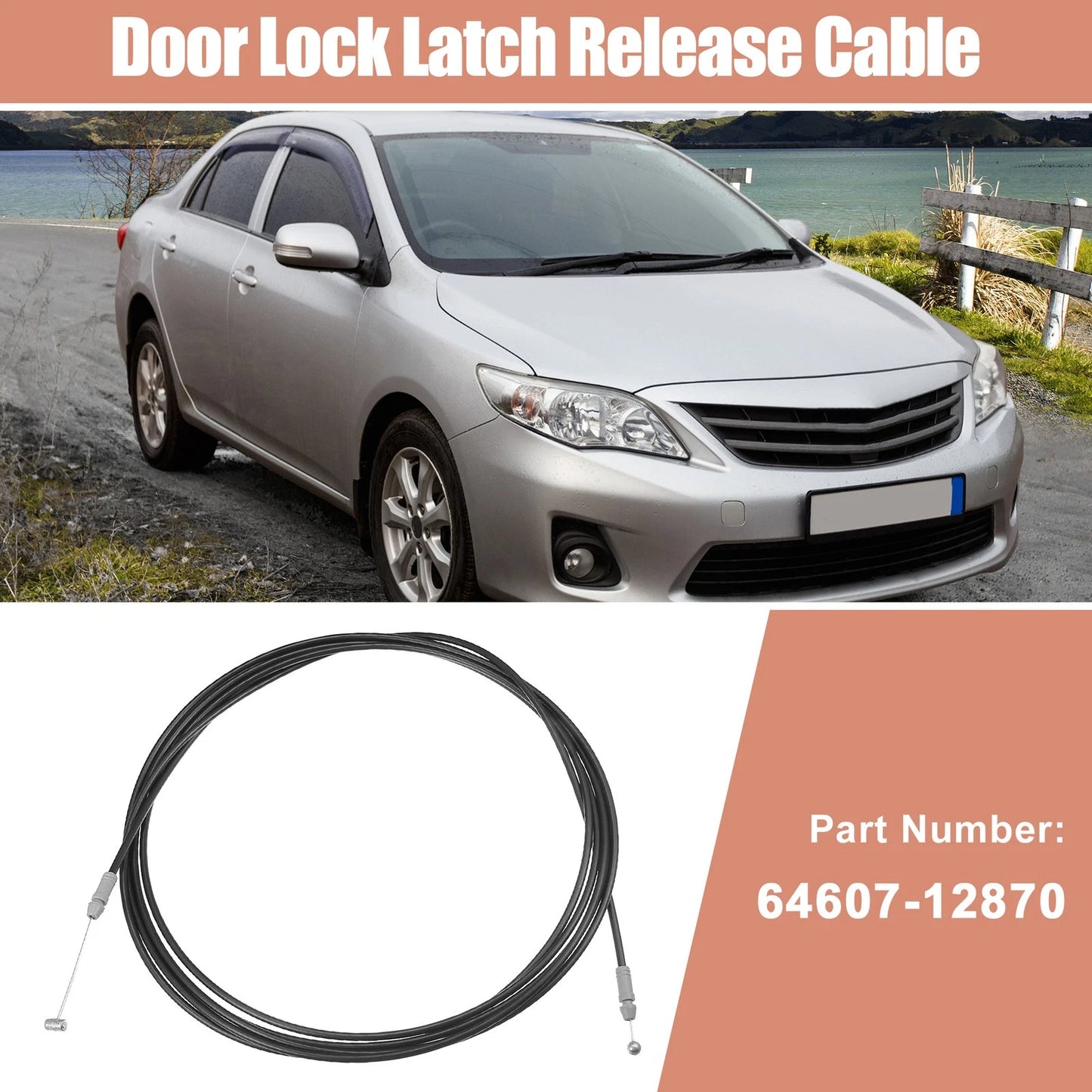 Rear Boot Lock Latch Release Cable for Toyota Corolla (2009-2013)