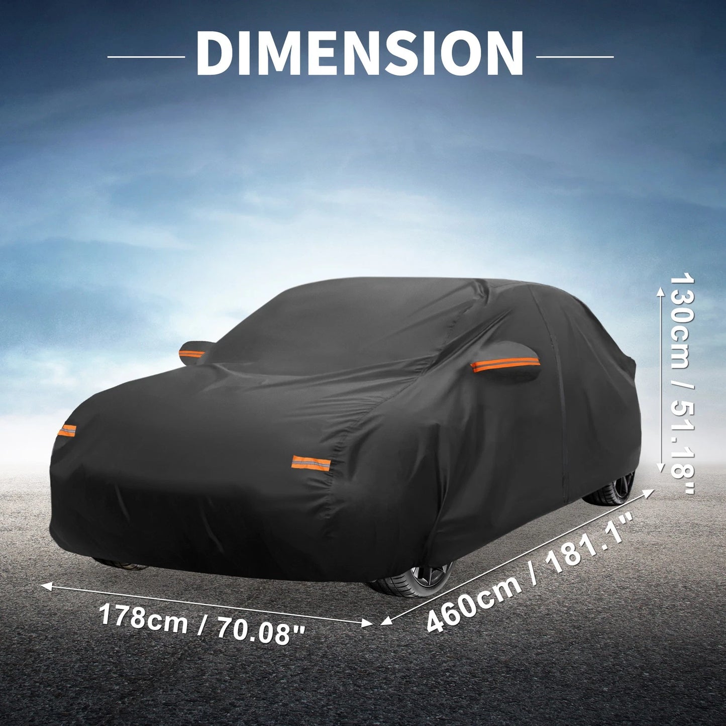 Waterproof 210D-PU Car Cover for Kia Forte Sedan (2010-2023)