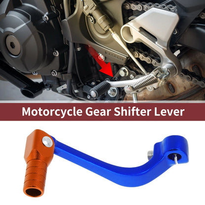 Folding Shifter Lever for Honda CRF110F (2013-2018) - Blue Orange