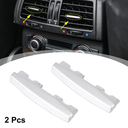Front AC Air Vent Outlet Tab Clip Chrome Trim for BMW X5 X6 (2014-2018)