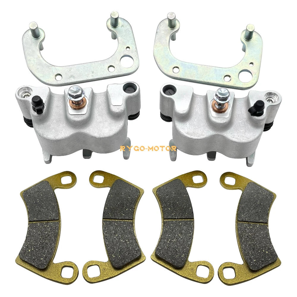 Front Brake Calipers & Pads for Polaris Ranger 500 570 700 Crew XP (2008–2022)