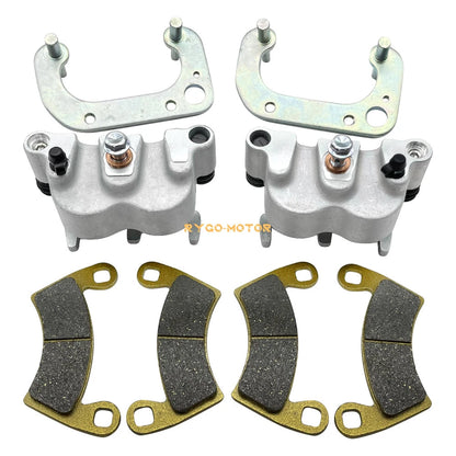 Front Brake Calipers & Pads for Polaris Ranger 500 570 700 Crew XP (2008–2022)