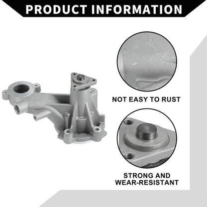 Water Pump for Ford F-150 (2011-2022) with Rubber Band Kit 1 Set