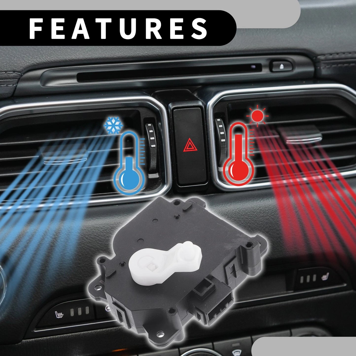 HVAC Heater Blend Door Actuator for Honda Crosstour (2012-2015)