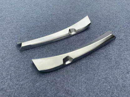 Rear Inner Bumper Guard Cover Trim for Tesla Model 3 (2018-2023) 2 x Steel Silver