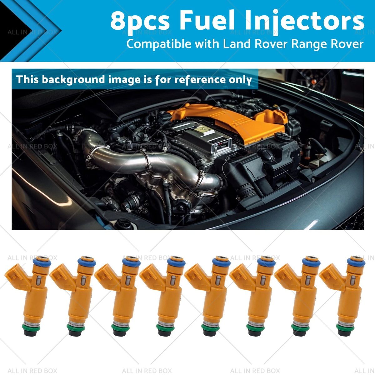 8 x Fuel Injectors for Land Rover Range Rover 4.4L (2005-2009)