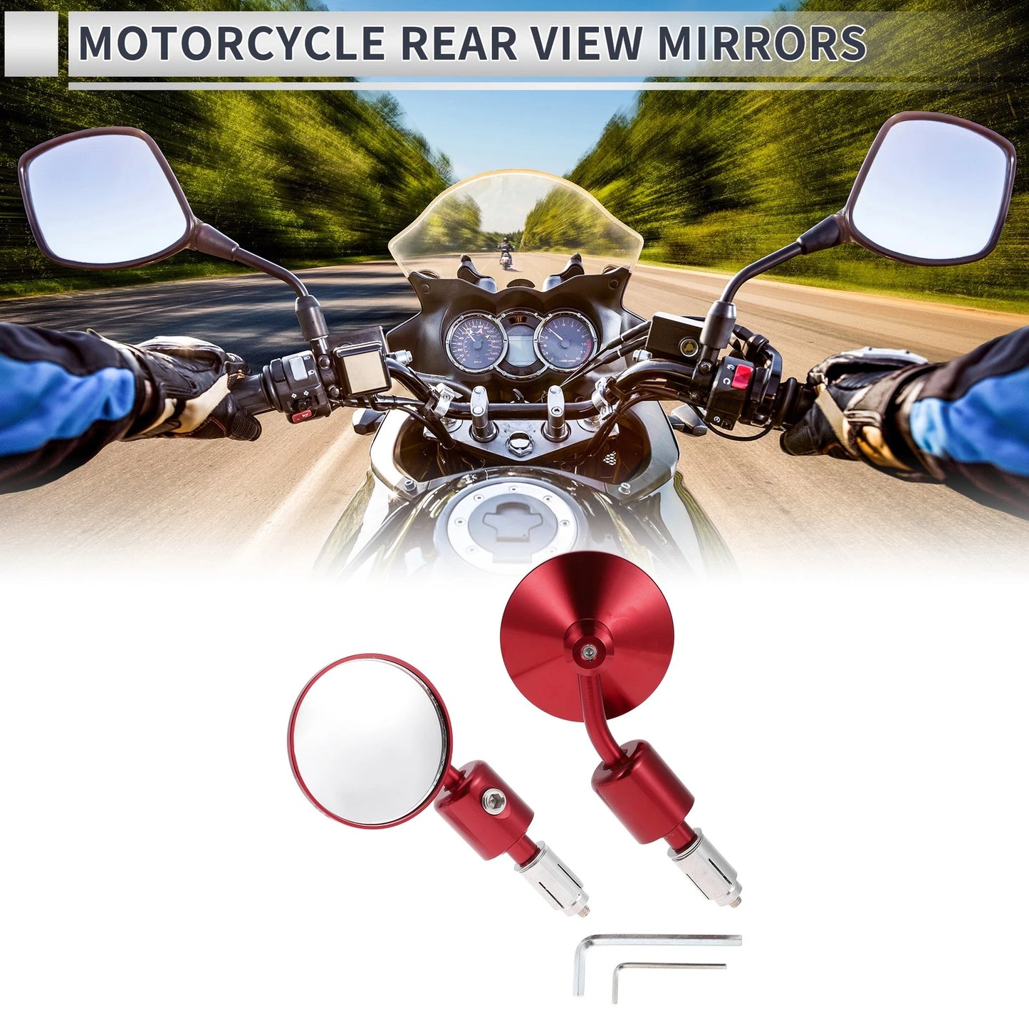 Rear View Mirrors 1 Set for M6 Motorcycle