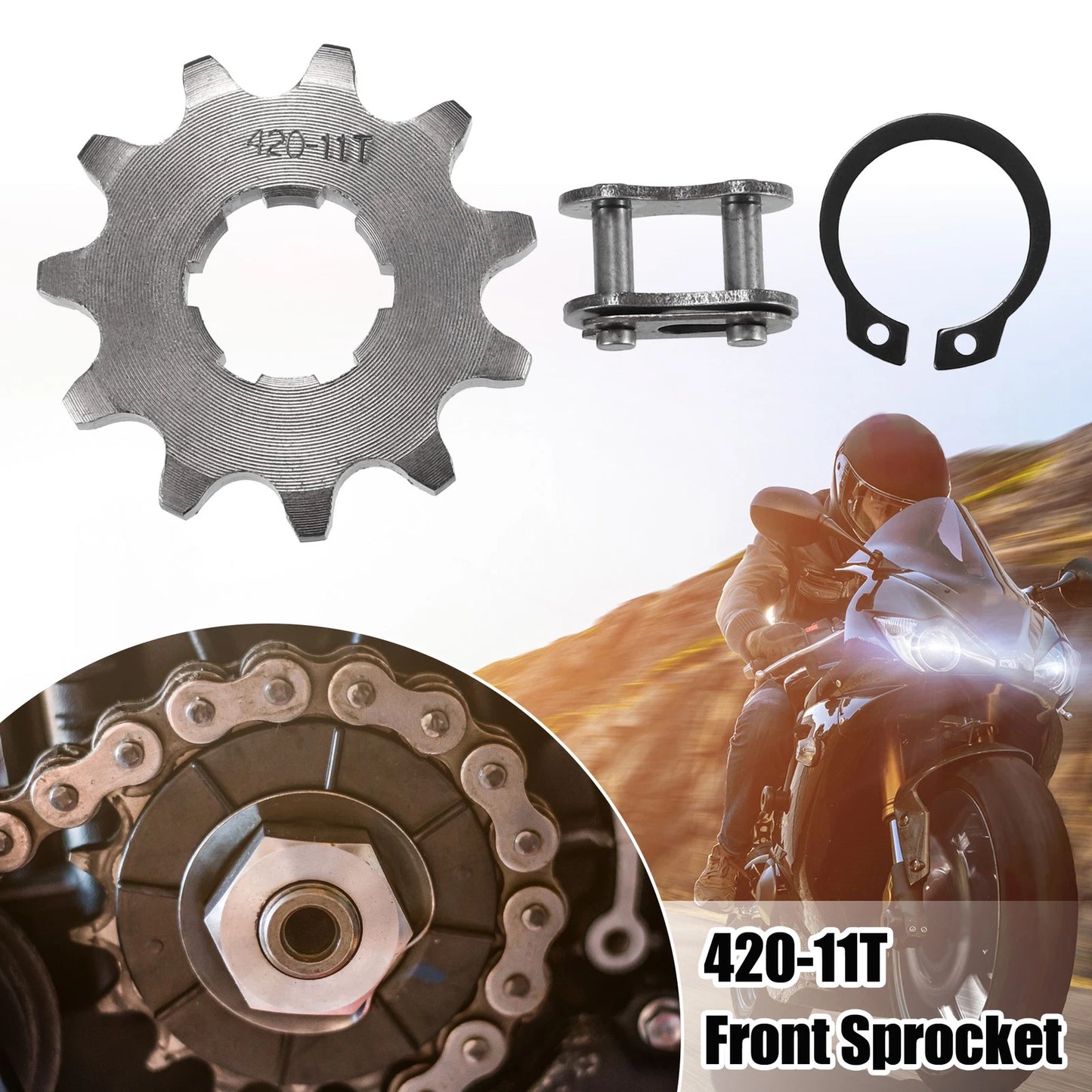 Front Engine Sprocket 420 11T 20mm for Dirt Bike Mini Bike