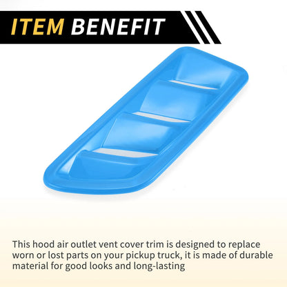 Front Hood Air Outlet Vent Cover Trim for Jeep JL JLU (2018-2024)