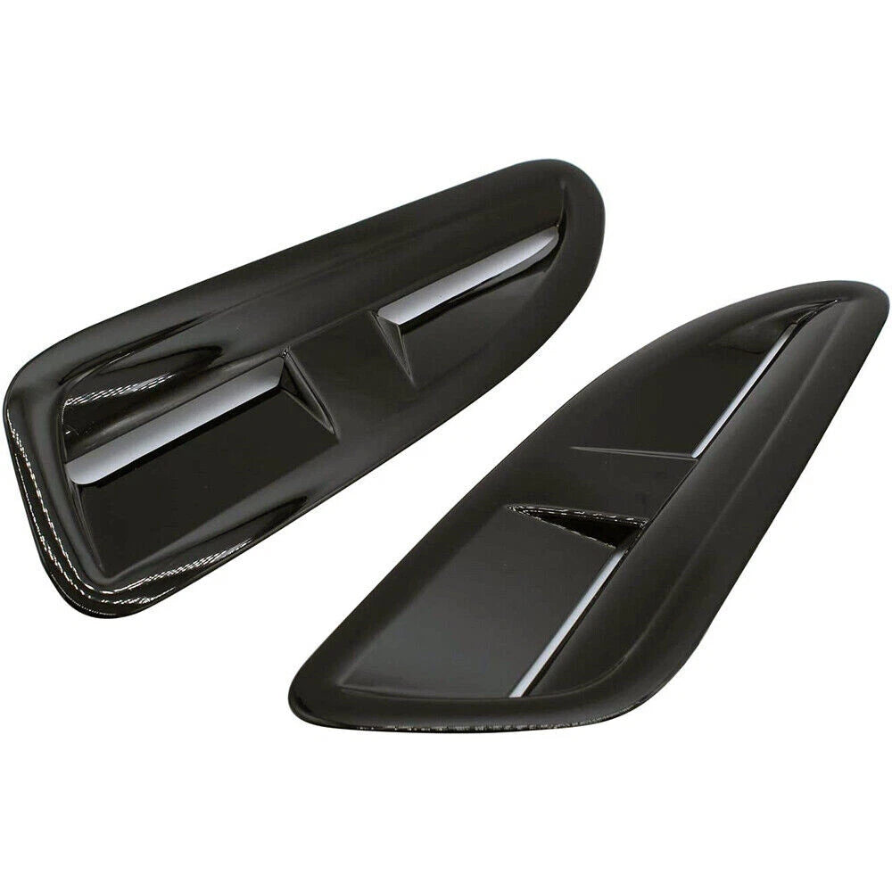 ABS Plastic Front Bonnet Vents Gloss Black for Jaguar XKR XK8 (2002-2009)