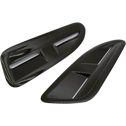 ABS Plastic Front Bonnet Vents Gloss Black for Jaguar XKR XK8 (2002-2009)