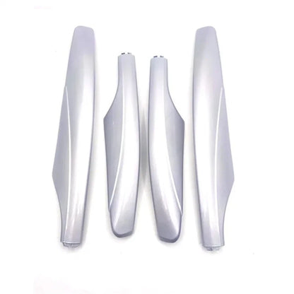 4 Pcs Roof Luggage Rack End Covers Silver for Nissan Patrol Y62 (2010-2018)