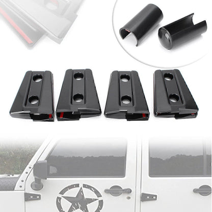 8pcs Door Hinge Covers for Jeep Wrangler JK 2007-2017 Left & Right Side