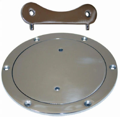 Inspection Port / Deck Plate 205mm OD 316 SS with Key for Boat/Caravan